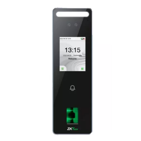 Биометрический считыватель ZKTeco SpeedFace-V3L (EM) с распознаванием лиц, отпечатка пальца и карт EM