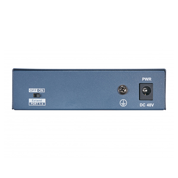 Неуправляемый 4-портовый PoE-коммутатор HikVision DS-3E0105P-E(B)