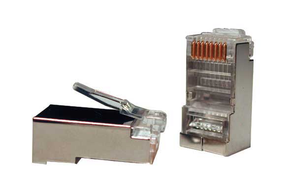 Разъем RJ-45 под витую пару, категория 5e Hyperline PLUG-8P8C-U-C5-SH