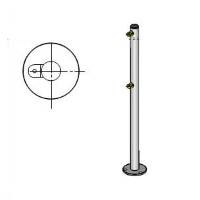 Стойка ограждения с 2-мя полупетлями L-образная Oxgard Ø50 1000 мм (муфты слева) Стойка ограждения с 2-мя полупетлями L-образная Oxgard Ø50 1000 мм (муфты слева)
