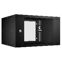 Шкаф телекоммуникационный 19" Cabeus WSC-05D-6U55/45-BK, настенный 6U
