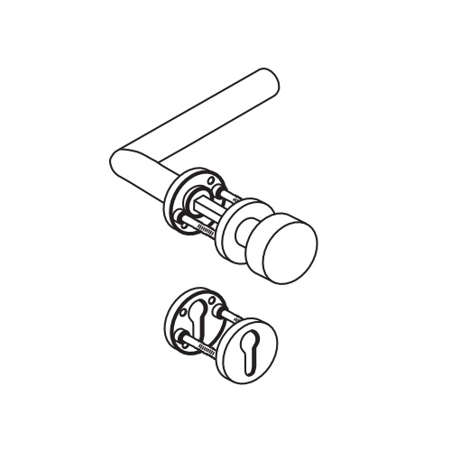 Комплект нажимных ручек dormakaba CORE 8906 / 3020 / 6501 / 6612