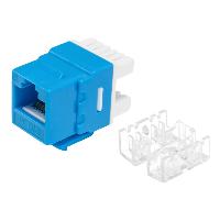 Модуль коммутационный ЛЮ-МКС-5e.8К25, тип Keystone 180°, UTP, кат.5e, синий