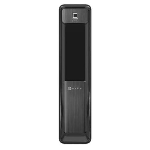Электронный замок биометрический Solity GSP-2000BKF Black по отпечатку пальца, двухригельный