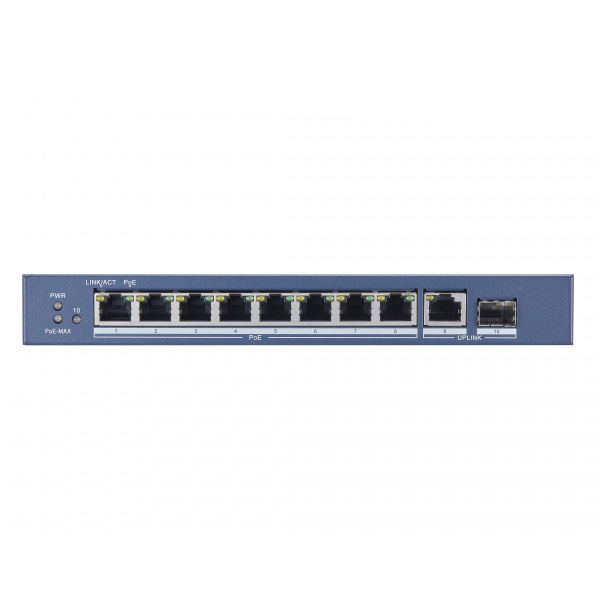 Неуправляемый 8-портовый PoE коммутатор HikVision DS-3E0510P-E