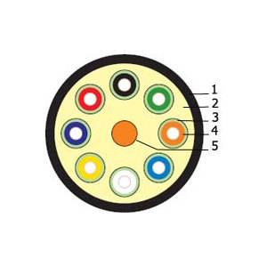 Кабель волоконно-оптический 50/125 Hyperline FO-DT-IN/OUT-50-2-LSZH-BK