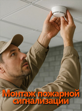 Монтаж пожарной сигнализации