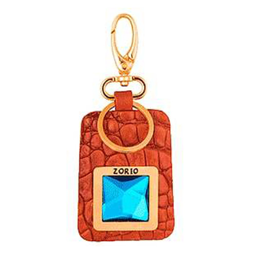 Бесконтактный RFID брелок ZORIO Prestige с кристаллом Swarovski (рыжий)