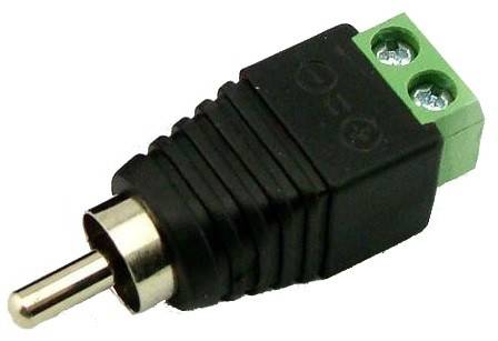 Разъем RCA (штекер) с клеммной колодкой