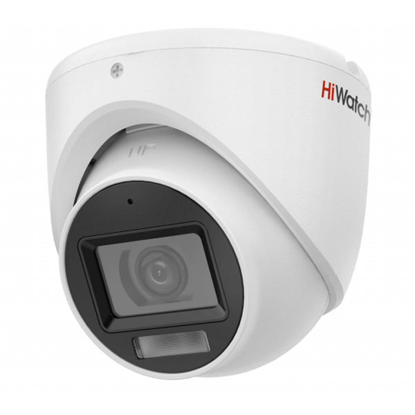Купольная уличная HD-TVI видеокамера 2Мп HiWatch DS-T203A(B) (3.6 мм) с микрофоном (AoC)