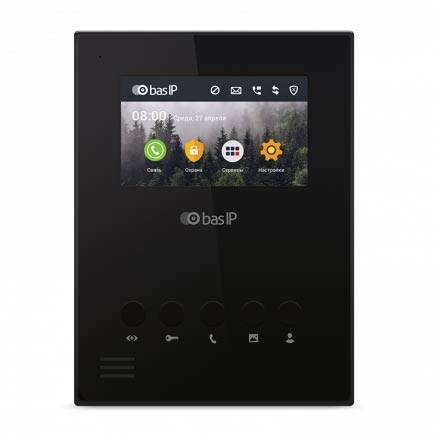 Видеодомофон BAS-IP AU-04LA Black