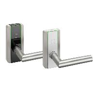 Электронный замок dormakaba c-lever compact (черный, offline, 72 мм, левый, ручки HN, шток 8 мм)