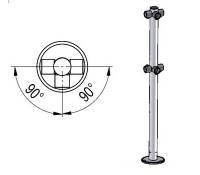Стойка ограждения Т-образная трехсторонняя Oxgard Ø50 1000 мм Стойка ограждения Т-образная трехсторонняя Oxgard Ø50 1000 мм
