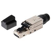 Коннектор RJ45/8P8C ЛЮ-КНР-45.Ф6A.Би, самозажимной, Кат.6a (Класс Ea), полный экран
