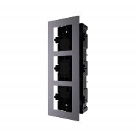 Врезная монтажная рама на 3 модуля HikVision DS-KD-ACF3/Plastic