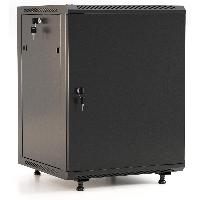 Шкаф настенный Hyperline TWB-FC-1266-SR-RAL9004, 19", 12U