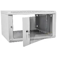 Шкаф телекоммуникационный ШРН-Э-12.350 настенный сварной 9U (600×350) съёмные стенки, дверь стекло