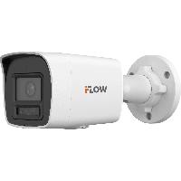 IP-камера 8Мп iFlow F-IC-2184CM(4mm) уличная, с микрофоном, BrightVu, SharpSense и LED-подсветкой до 40 м