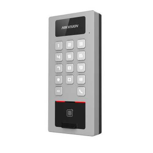 Терминал доступа HikVision DS-K1T502DBFWX со считывателем отпечатков пальцев и карт Mifare