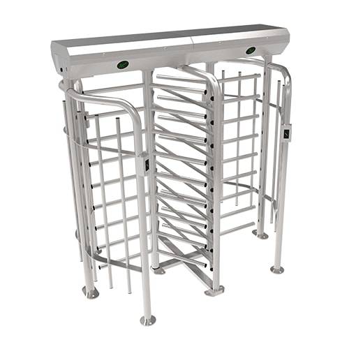 Турникет полноростовой двухпроходной ZKTeco FHT2311D 3-х лопастной (120°), с RFID считывателями
