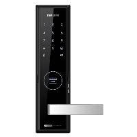 Электронный замок Samsung SHS-H505 FBK/EN (SHS-5050), двухригельный, врезной, с ручкой
