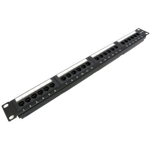 Патч-панель 19" 1U UTP 24 port кат.5e разъём 110