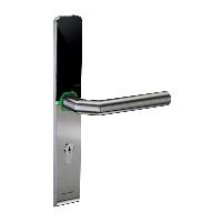 Электронный замок dormakaba c-lever air (черный, узкий, offline, 72 мм, левый, ручки OGRO8906, шток 8 мм)