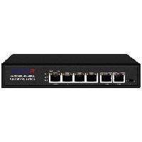 Неуправляемый PoE-коммутатор Trassir TR-NS1406-65-4POE
