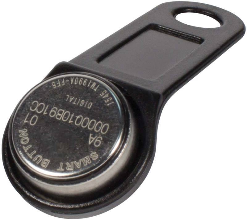 Ключ Touch Memory DS 1990A-F5 (черный) с держателем
