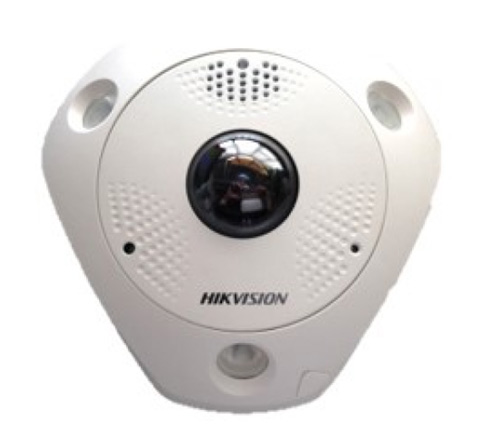 Панорамная уличная IP-видеокамера Fisheye 12Мп HikVision DS-2CD63C5G0E-IVS(B) с LED-подсветкой до 15 м