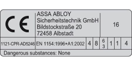 Дверной доводчик Assa Abloy DC336 с рычажной тягой L190