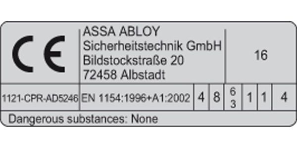 Дверной доводчик Abloy DC336 с рычажной тягой L190