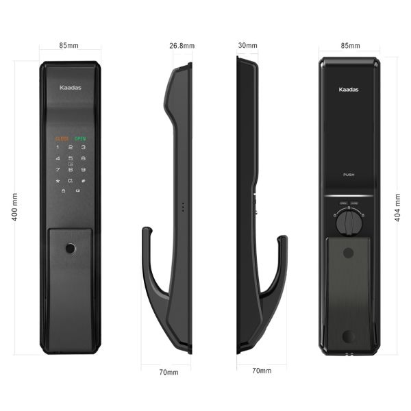 Электронный биометрический замок Kaadas K9-W со встроенным Wi-Fi модулем, медный