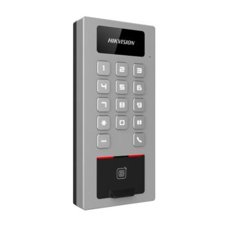 Терминал доступа HikVision DS-K1T502DBFWX со считывателем отпечатков пальцев и карт Mifare