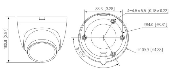 IP-видеокамера уличная 4Мп Dahua DH-IPC-HDW2449TP-S-LED-0360B Full-color с ИИ