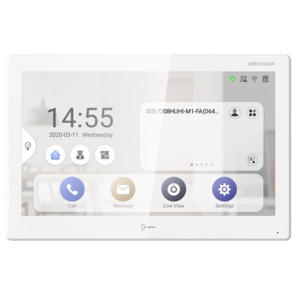 IP-видеодомофон 10.1″ HikVision DS-KH9510-WTE1(B) с питанием по PoE