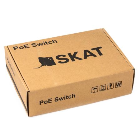 Неуправляемый уличный PoE коммутатор SKAT POE-8E-2G V.2