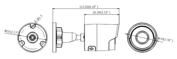 Уличная IP-видеокамера 4Мп Hikvision DS-2CD2043G0-I (4 мм), черная