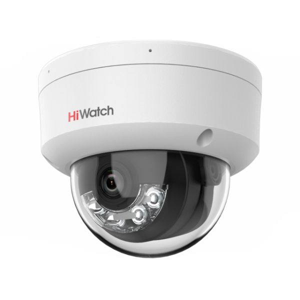 Антивандальная 8Мп IP-камера HiWatch DS-I852M (4 мм) с гибридной подсветкой и микрофоном