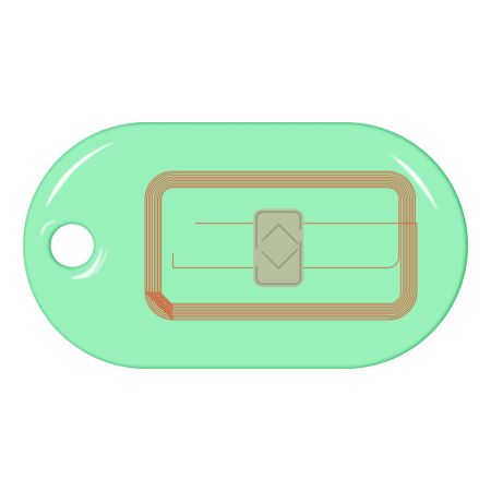 Бесконтактный RFID-брелок SMARTTAG Caramel с двойным чипом Mifare 1k + Em-Marine, прозрачный