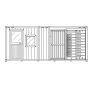 Мобильный бокс с офисом Came Ozak Container 6M B (PSGC6MB)