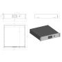 Полка для документов Hyperline TDR3-2U-460-RAL9004 с замком, 2U