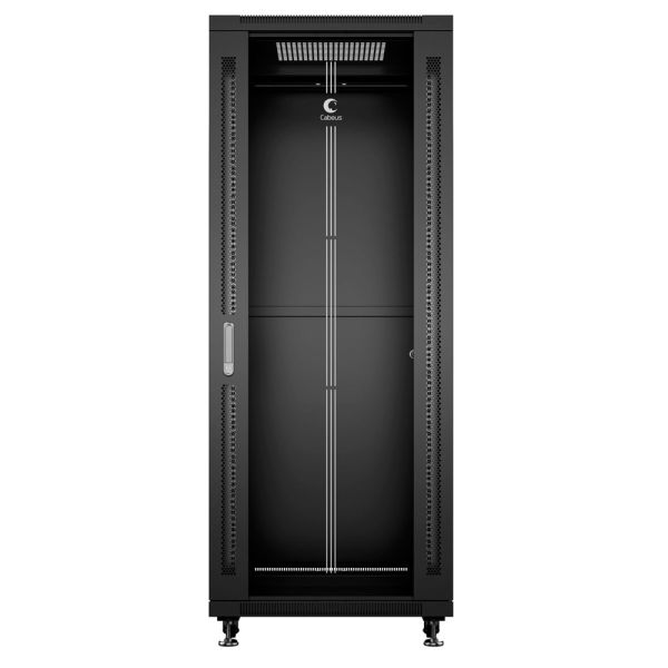 Шкаф телекоммуникационный 19" Cabeus SH-05C-27U60/60-BK, напольный