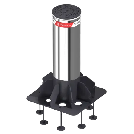 Противотаранный боллард Блокпост К4 стационарный из нержавеющей стали Противотаранный боллард Блокпост К4 стационарный из нержавеющей стали