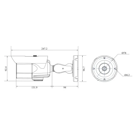 IP-видеокамера 4Мп Rubezh RV-3NCT4065 (3.6-10)