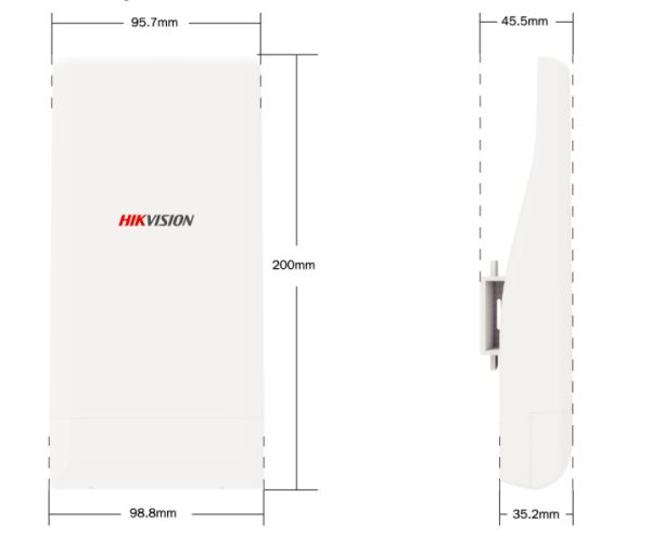 Беспроводной Wi-Fi мост HikVision DS-3WF02C-5N/O