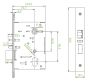 Беспроводной замок для гостиниц ZKTeco ZL700 с RFID считывателем Mifare