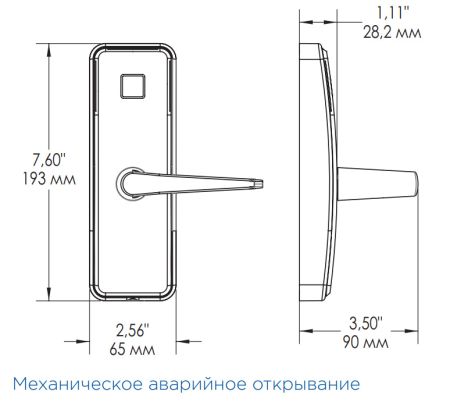 Электронный замок dormakaba Saflok Saffire LX (S000-EEKB-EE0KB-C8F)