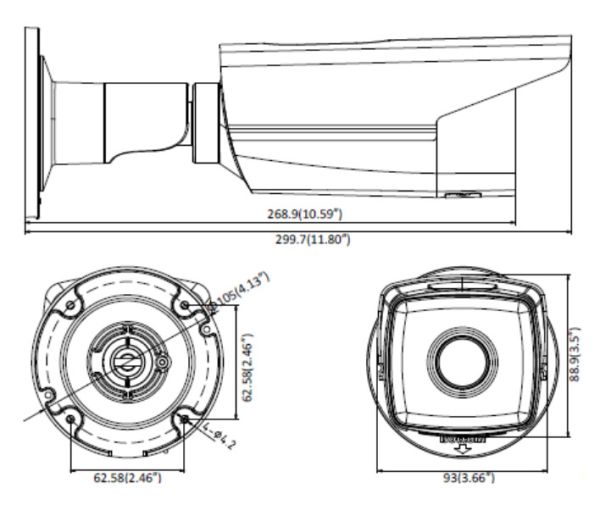 Уличная IP-видеокамера 4Мп HikVision DS-2CD2T43G0-I8 (4 мм)