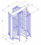Турникет полноростовой уличный Ростов-Дон ПР1/4М2-У из окрашенной стали